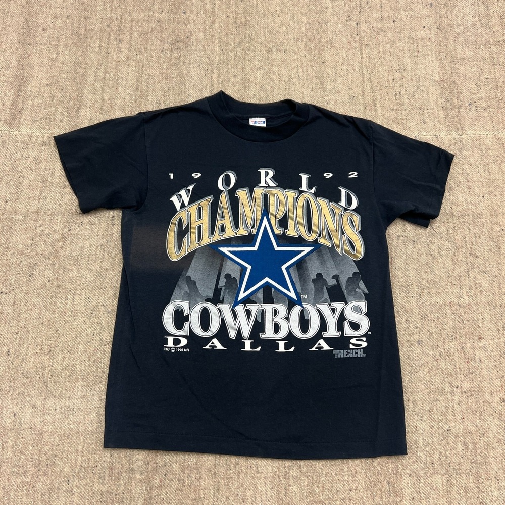 Vintage Dallas Cowboys Shirt Mens Medium Black 1990s Super Bowl NFL